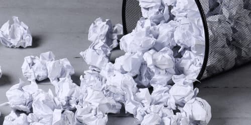 Simboli della raccolta differenziata della carta